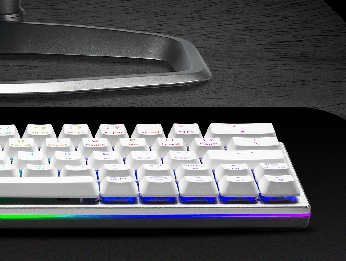 Cooler Master SK622 Silver White Wireless 60% Mechanical Keyboard